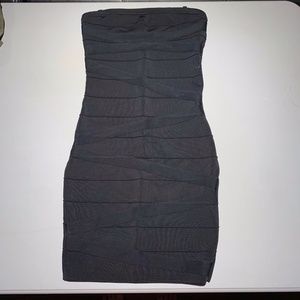 Guess by Marciano Black Bandage Strapless Dress